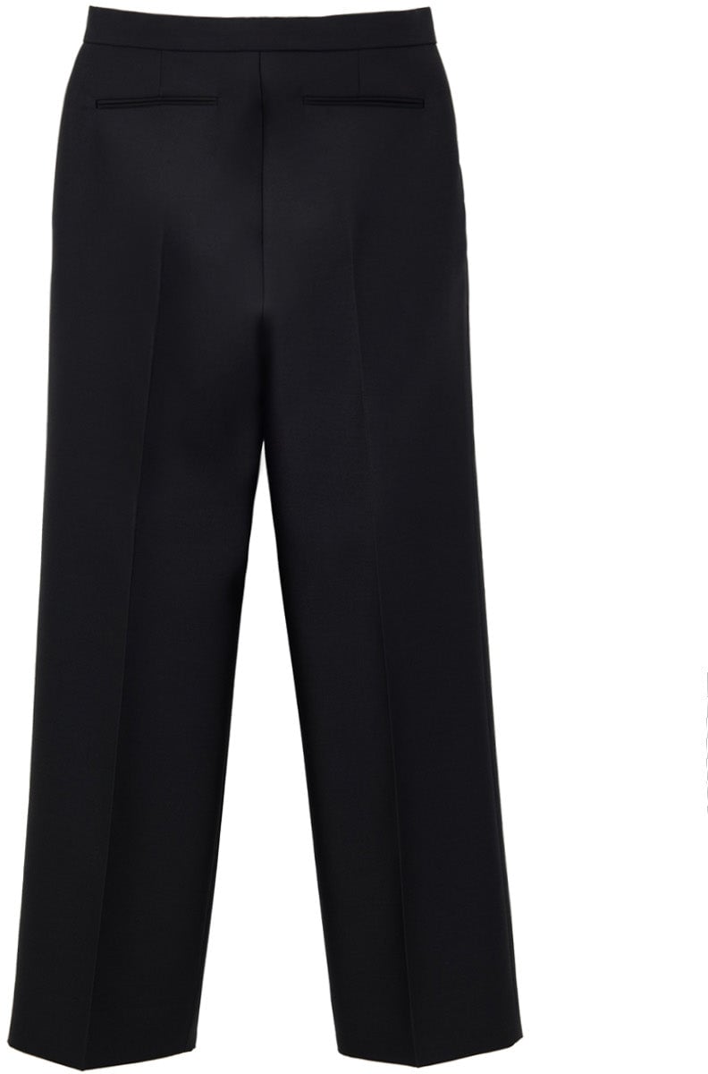 Gucci Black Tailored Trousers in Gucci Technical Fabric Zwart
