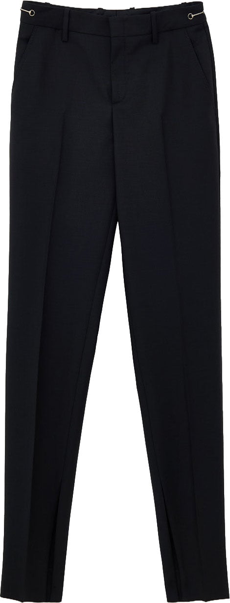 Gucci Black Tailored Trousers with Gucci Metallic Detail Zwart