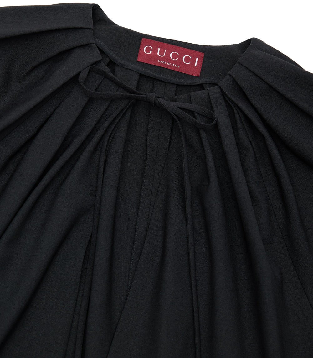 Gucci Black Tracksuit Dress with Gucci Belt Zwart