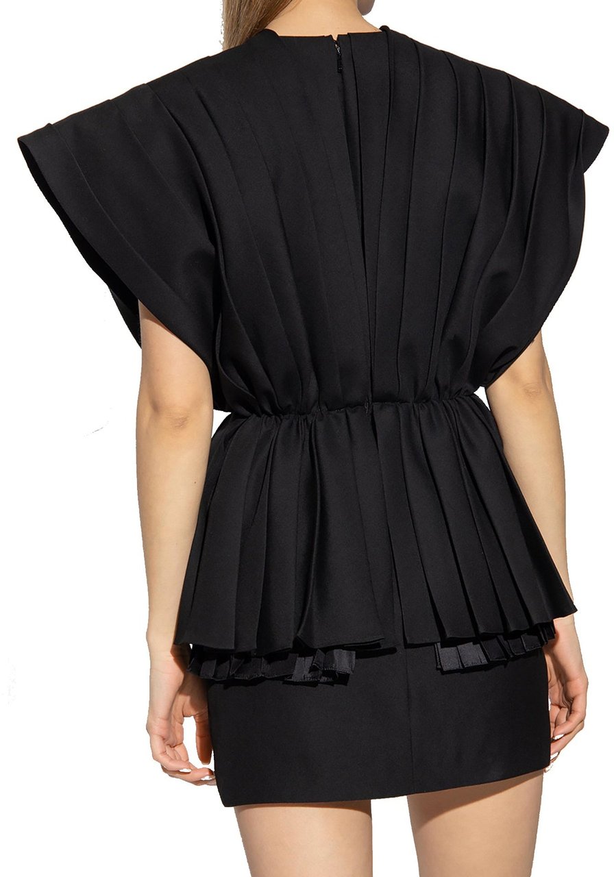 Gucci Pleated Dress Zwart