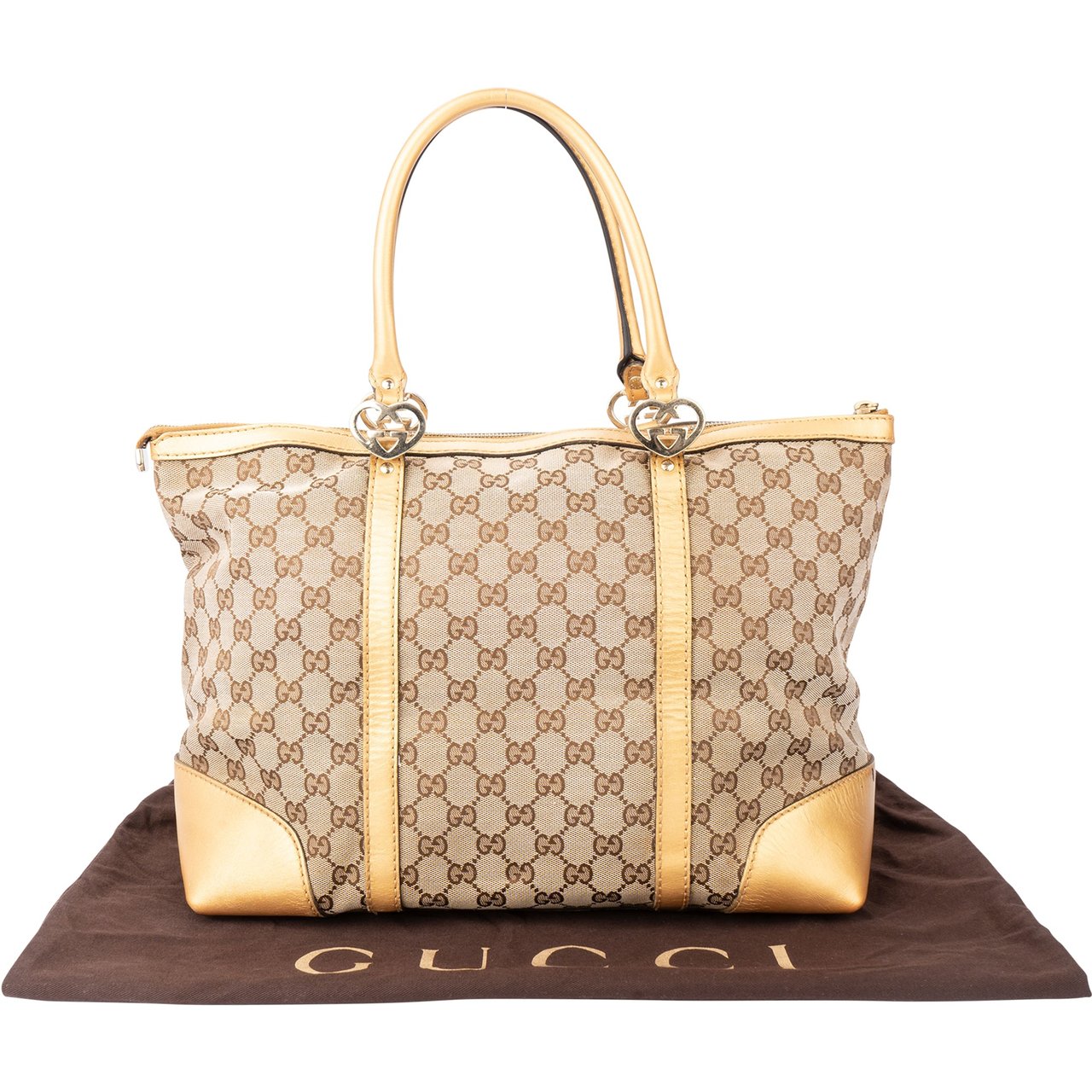 Gucci Gucci GG Monogram Twin Heart Handbag Divers
