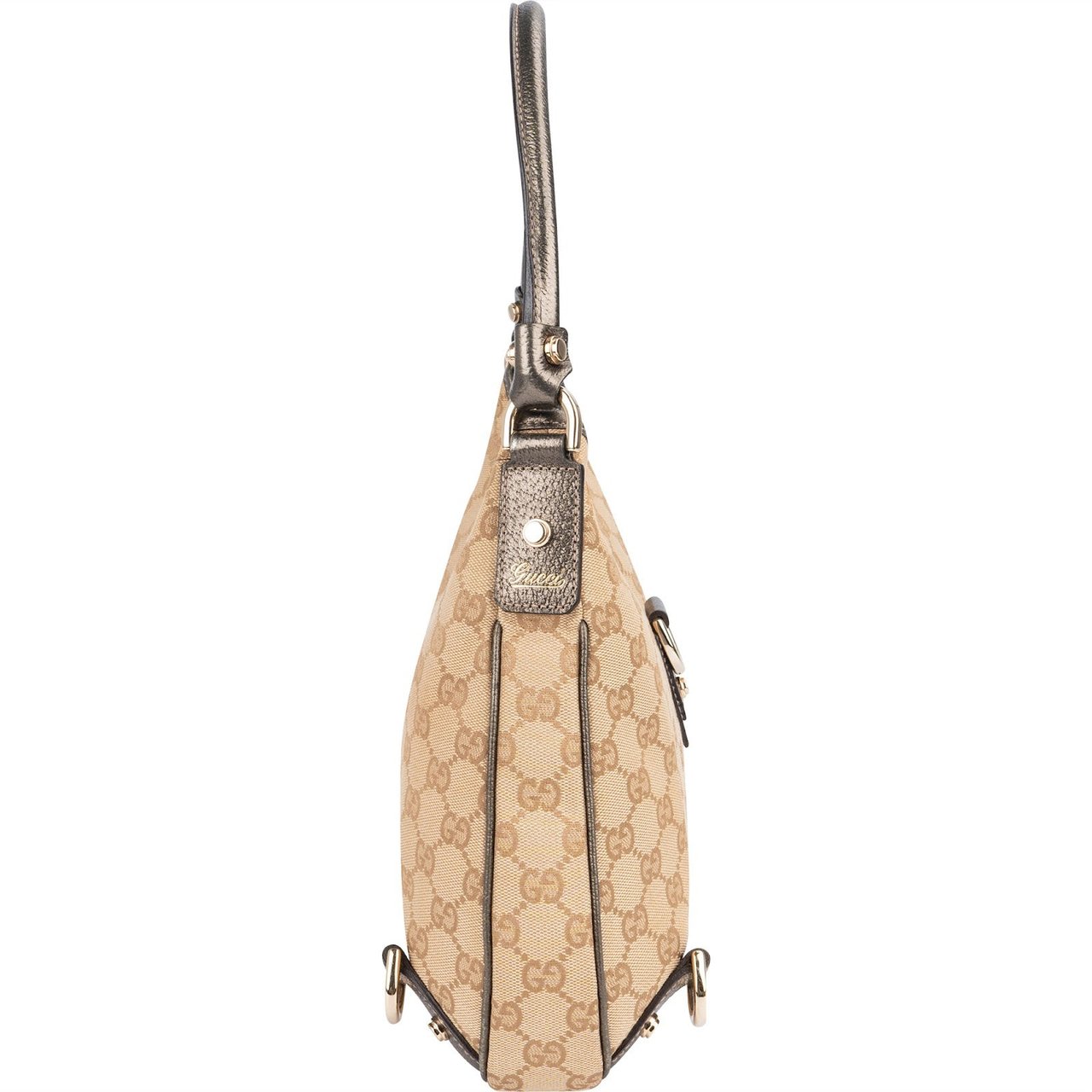 Gucci Gucci Monogram GG Abbey D-Ring Shoulder Bag Beige