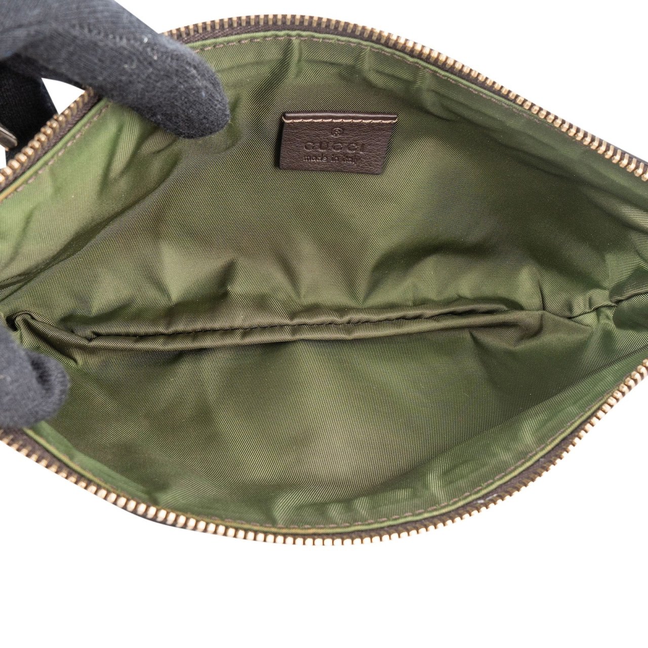 Gucci Gucci Monogram GG Charm Pochette Shoulder Bag Beige