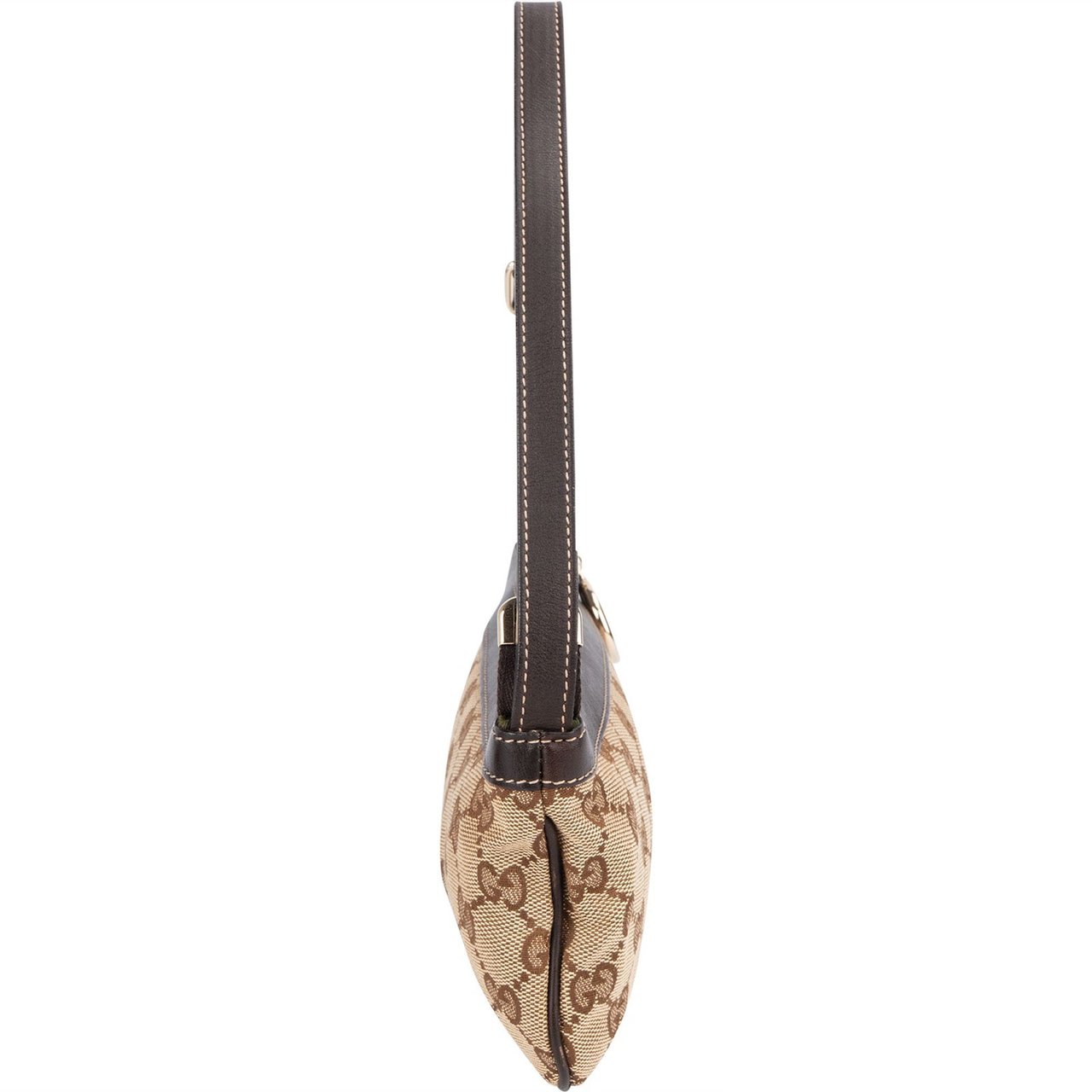 Gucci Gucci Monogram GG Charm Pochette Shoulder Bag Beige