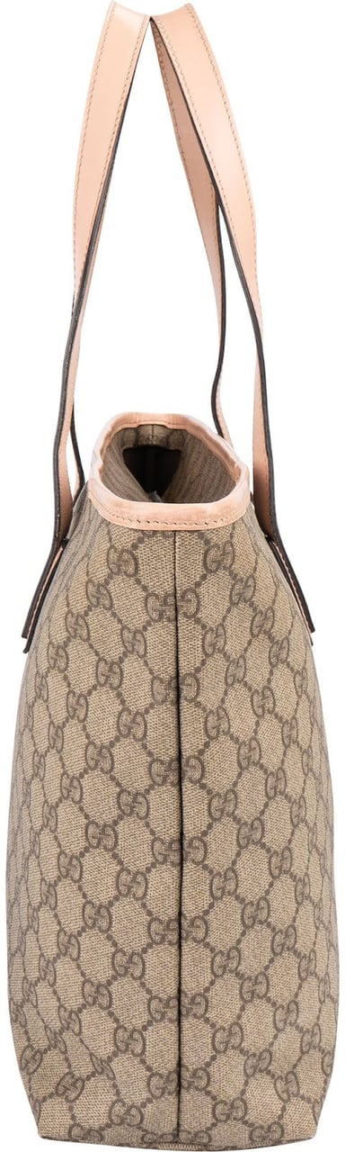 Gucci Gucci Monogram GG Supreme Joy Tote Shoulder Bag Beige