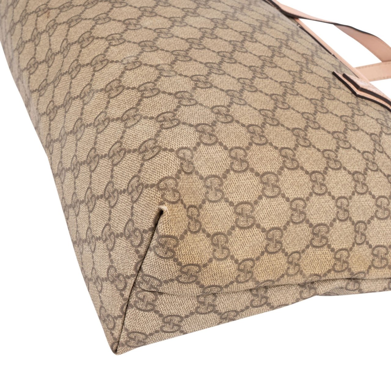 Gucci Gucci Monogram GG Supreme Joy Tote Shoulder Bag Beige