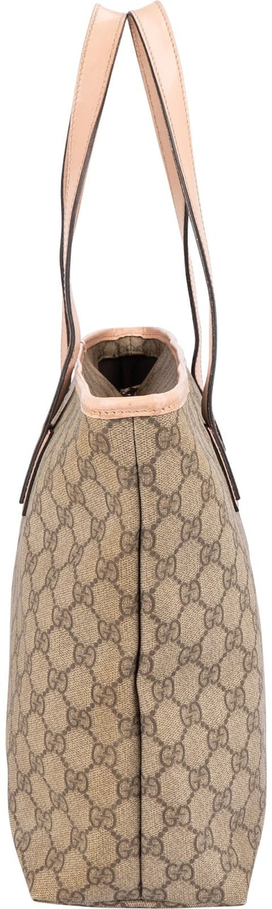Gucci Gucci Monogram GG Supreme Joy Tote Shoulder Bag Beige