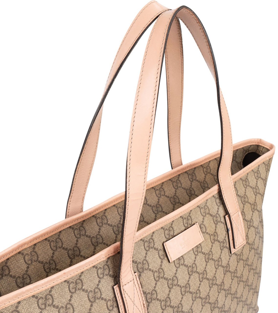 Gucci Gucci Monogram GG Supreme Joy Tote Shoulder Bag Beige