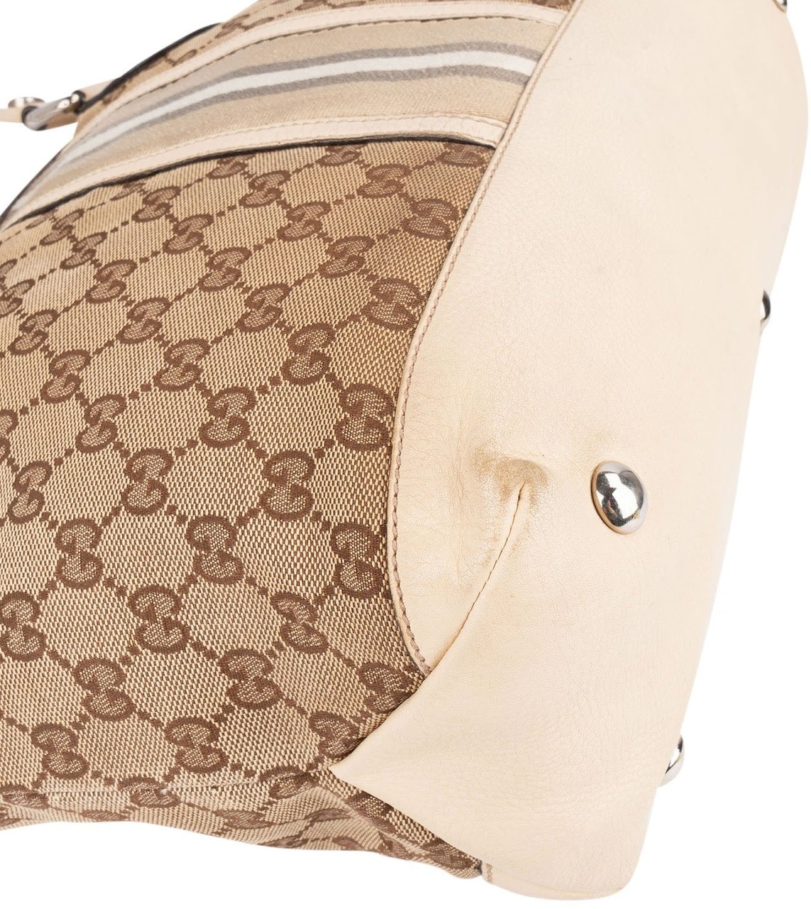Gucci Monogram GG Canvas Jolicoeur Handbag Beige