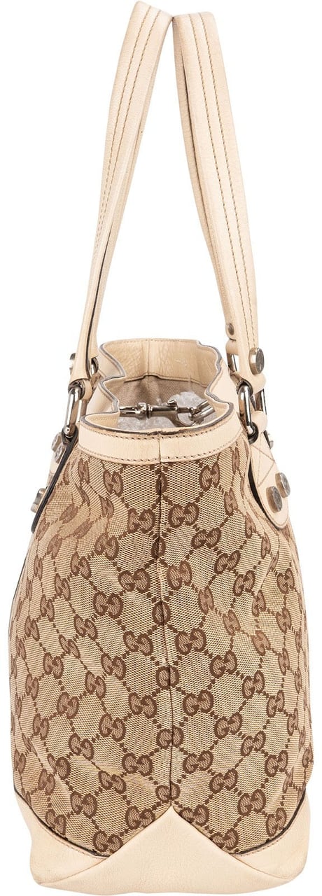 Gucci Monogram GG Canvas Jolicoeur Handbag Beige
