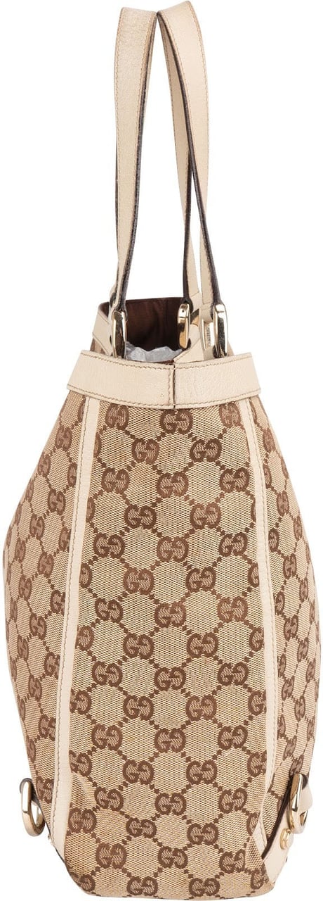 Gucci Gucci Monogram GG Canvas Abbey Handbag Beige