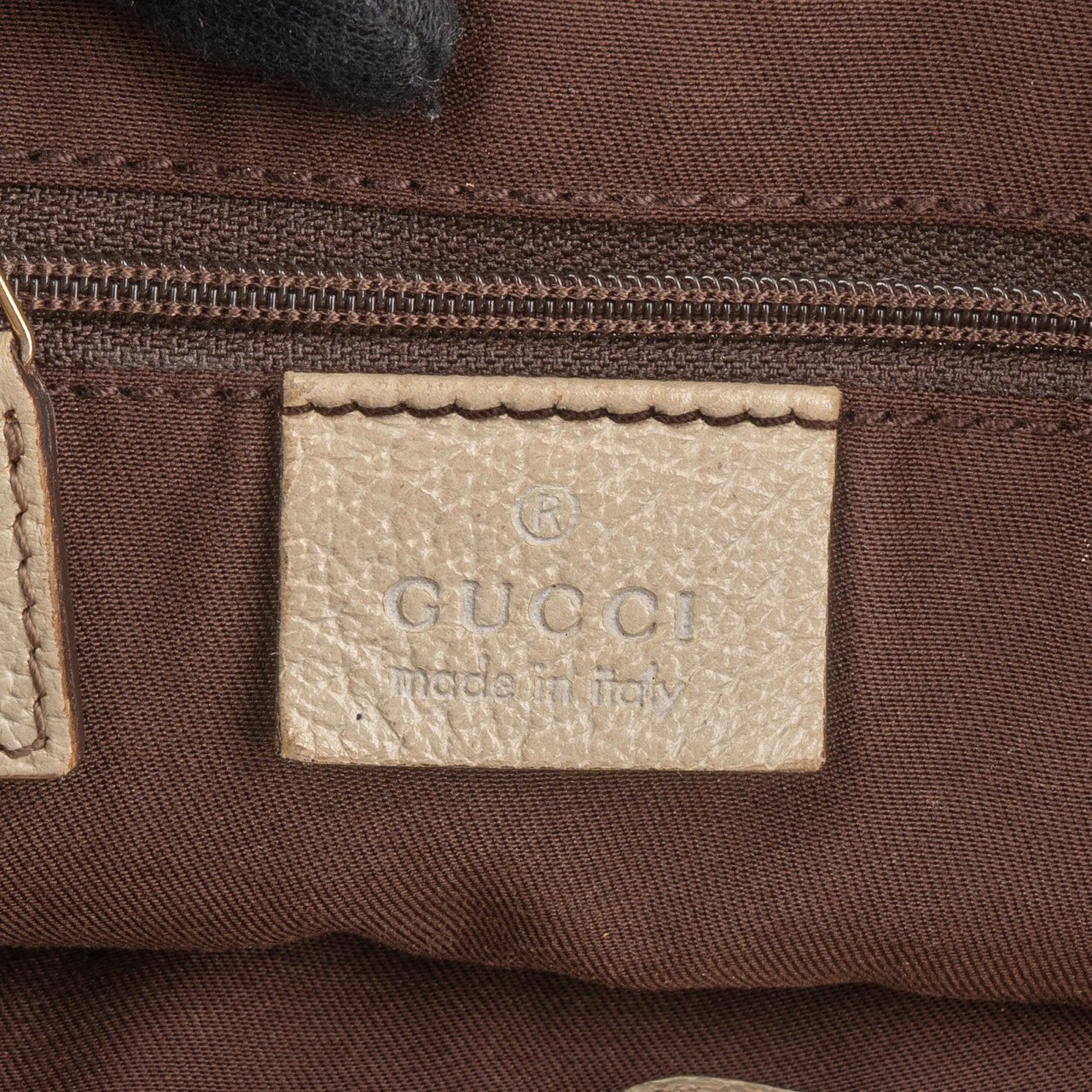 Gucci Monogram GG Canvas Princy Tote Shoulder Bag Beige