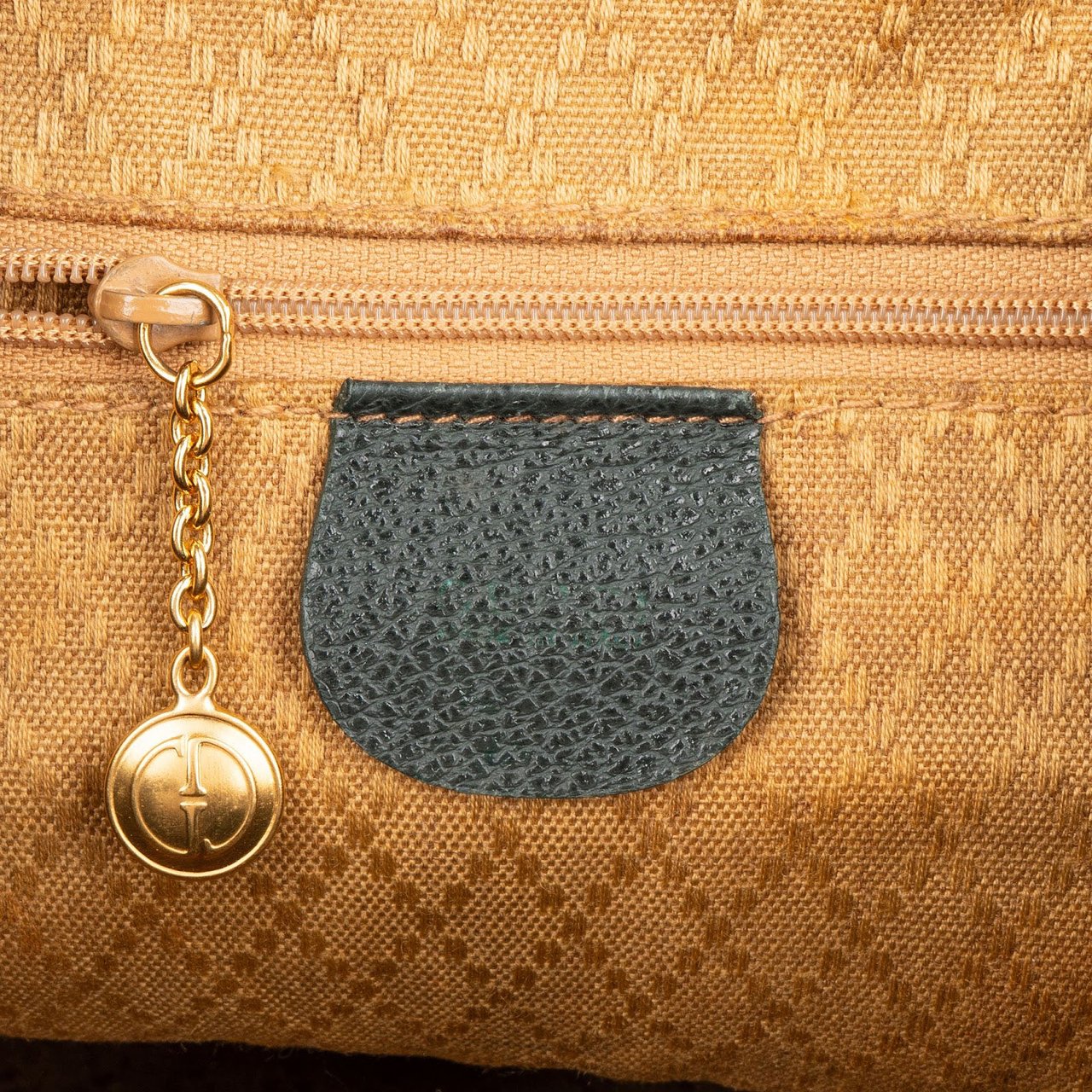 Gucci Gucci Green Suede Bamboo Backpack Donkergroen