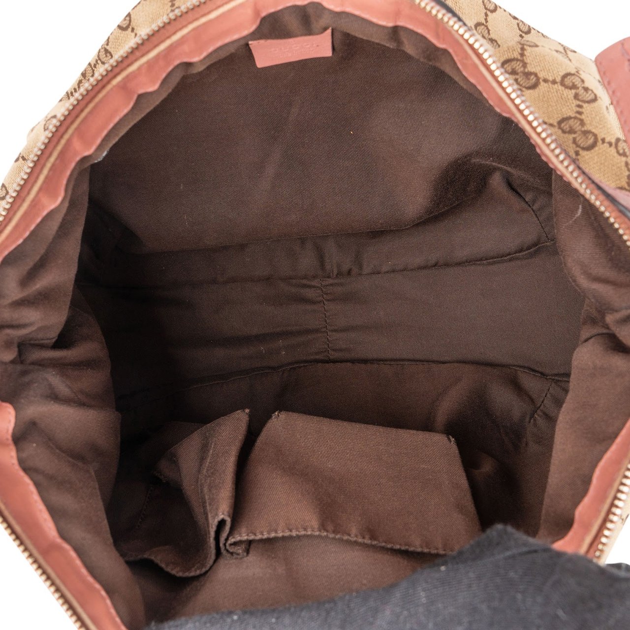 Gucci Gucci Monogram GG Sukey Hobo Shoulder Bag Beige