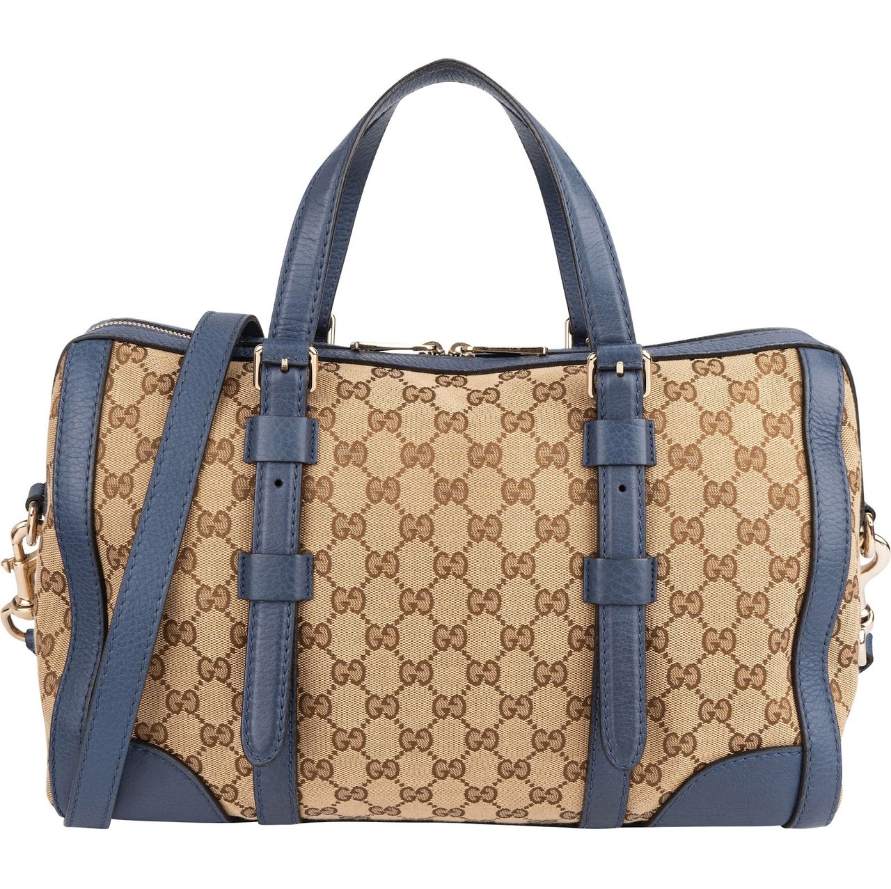 Gucci Gucci Monogram GG Boston Handbag Beige
