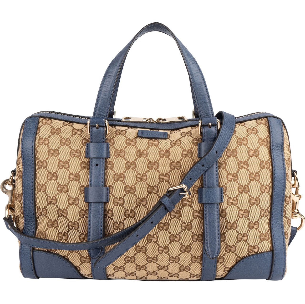 Gucci Gucci Monogram GG Boston Handbag Beige
