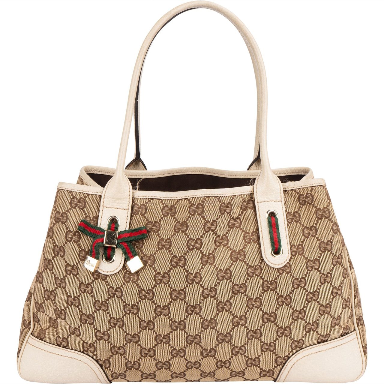 Gucci Monogram GG Princy Tote Handbag Bruin