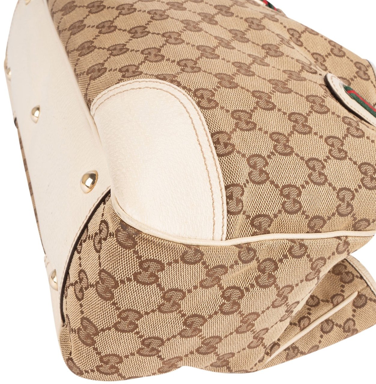 Gucci Monogram GG Princy Tote Handbag Bruin
