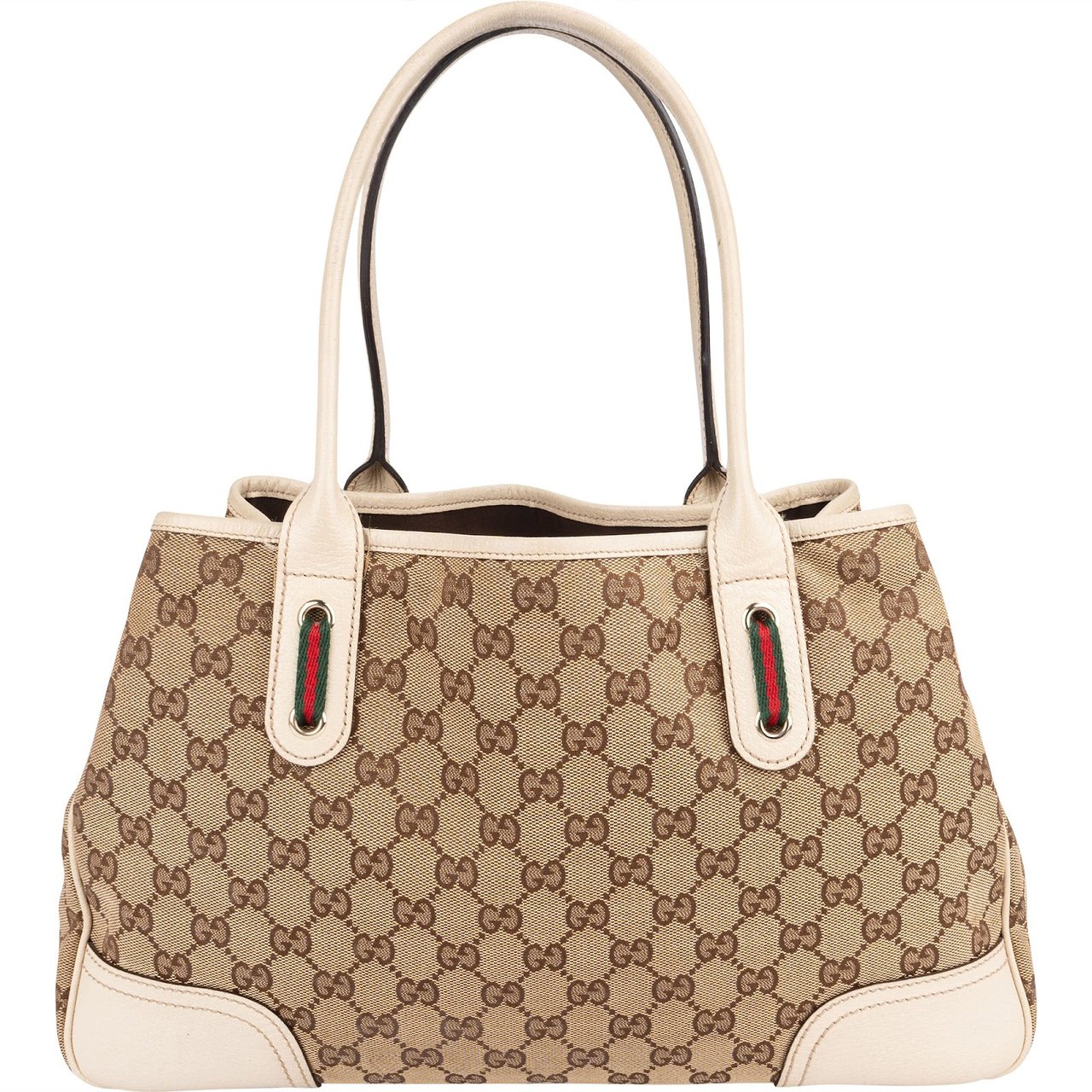 Gucci Monogram GG Princy Tote Handbag Bruin