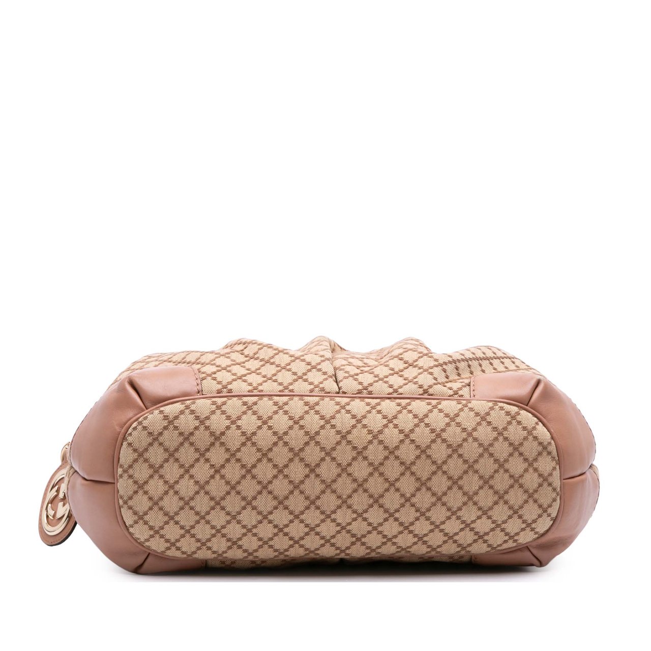 Gucci Diamante Canvas Sukey Satchel Bruin