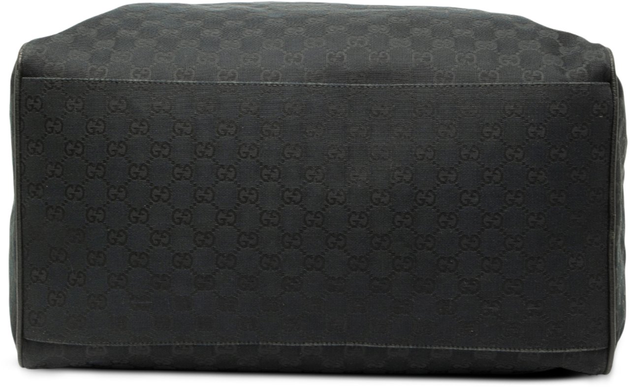 Gucci GG Canvas Web Travel Bag Zwart