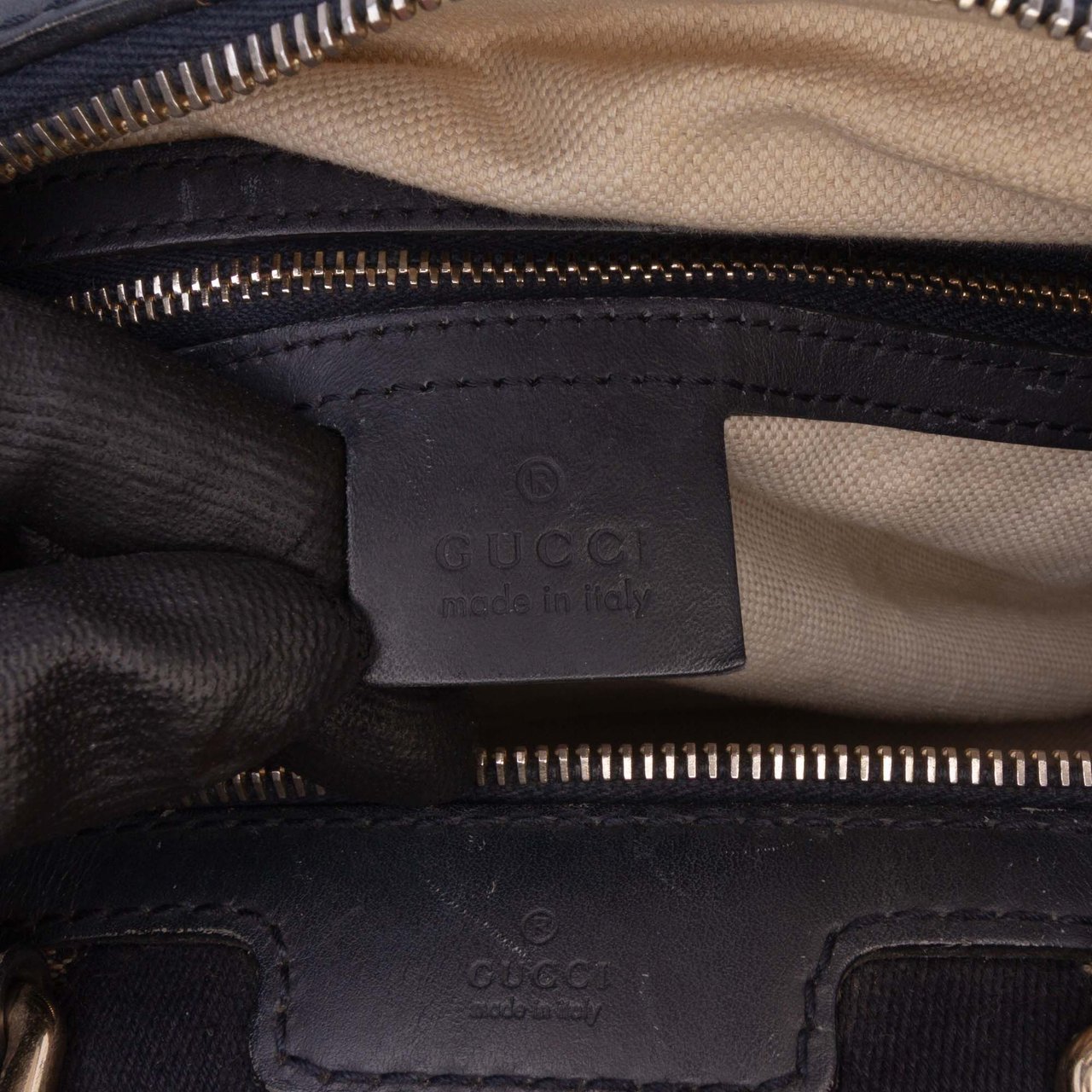 Gucci Medium GG Canvas Web Joy Boston Bag Bruin