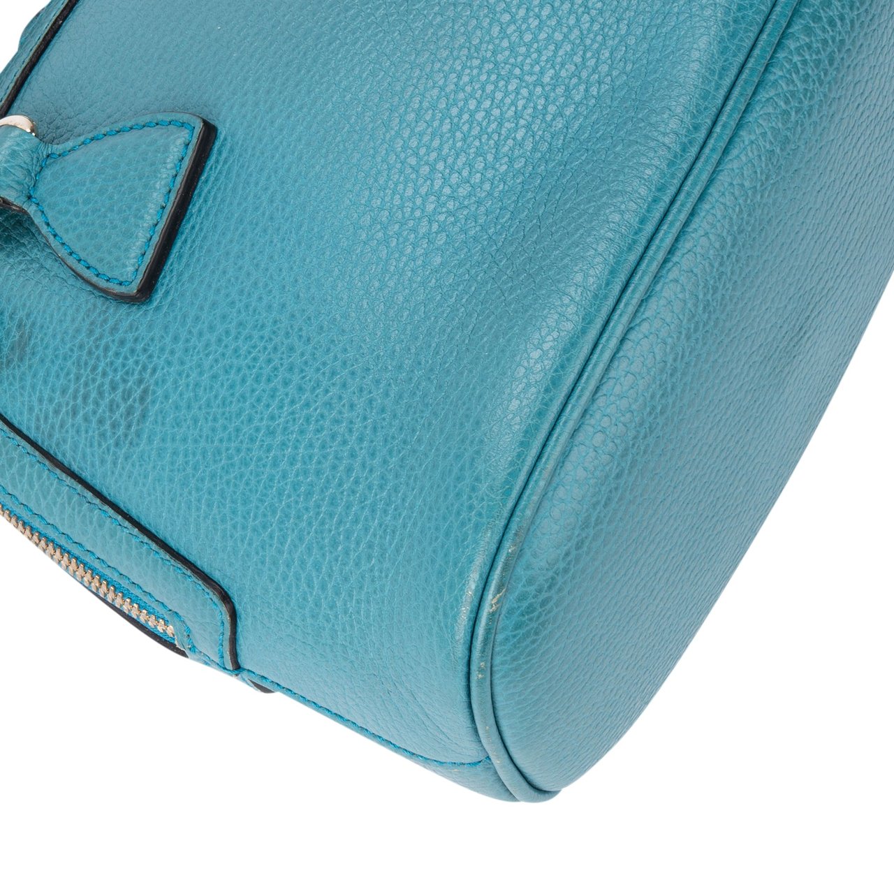 Gucci Gucci Blue Leather GG Handbag Blauw