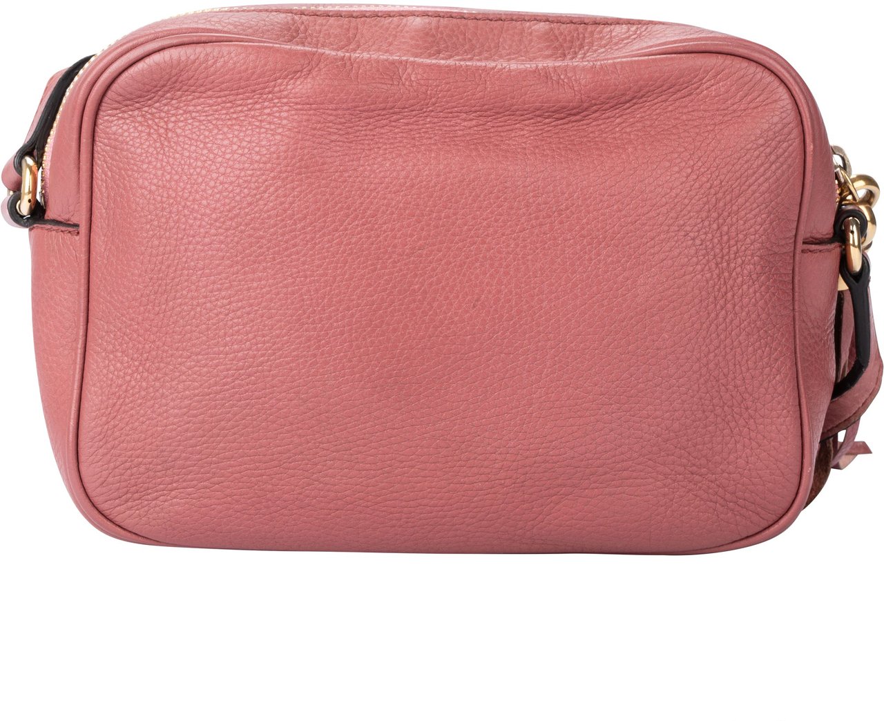 Gucci Gucci Pink Leather GG Soho Crossbody Bag Roze
