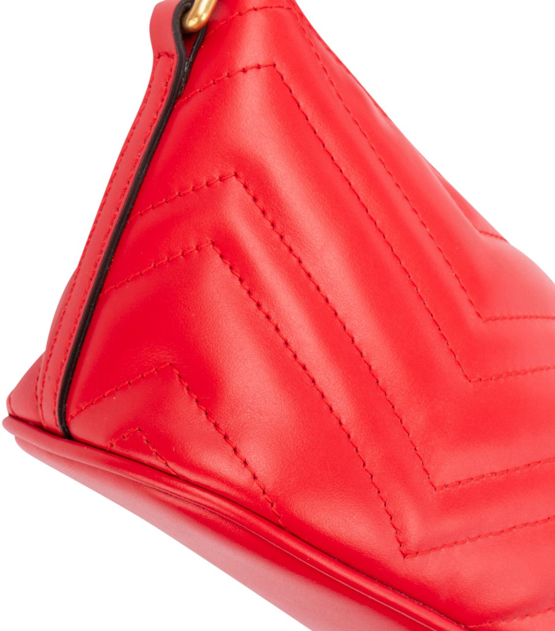 Gucci Gucci Rosso Leather Marmont Shoulder Bag Divers