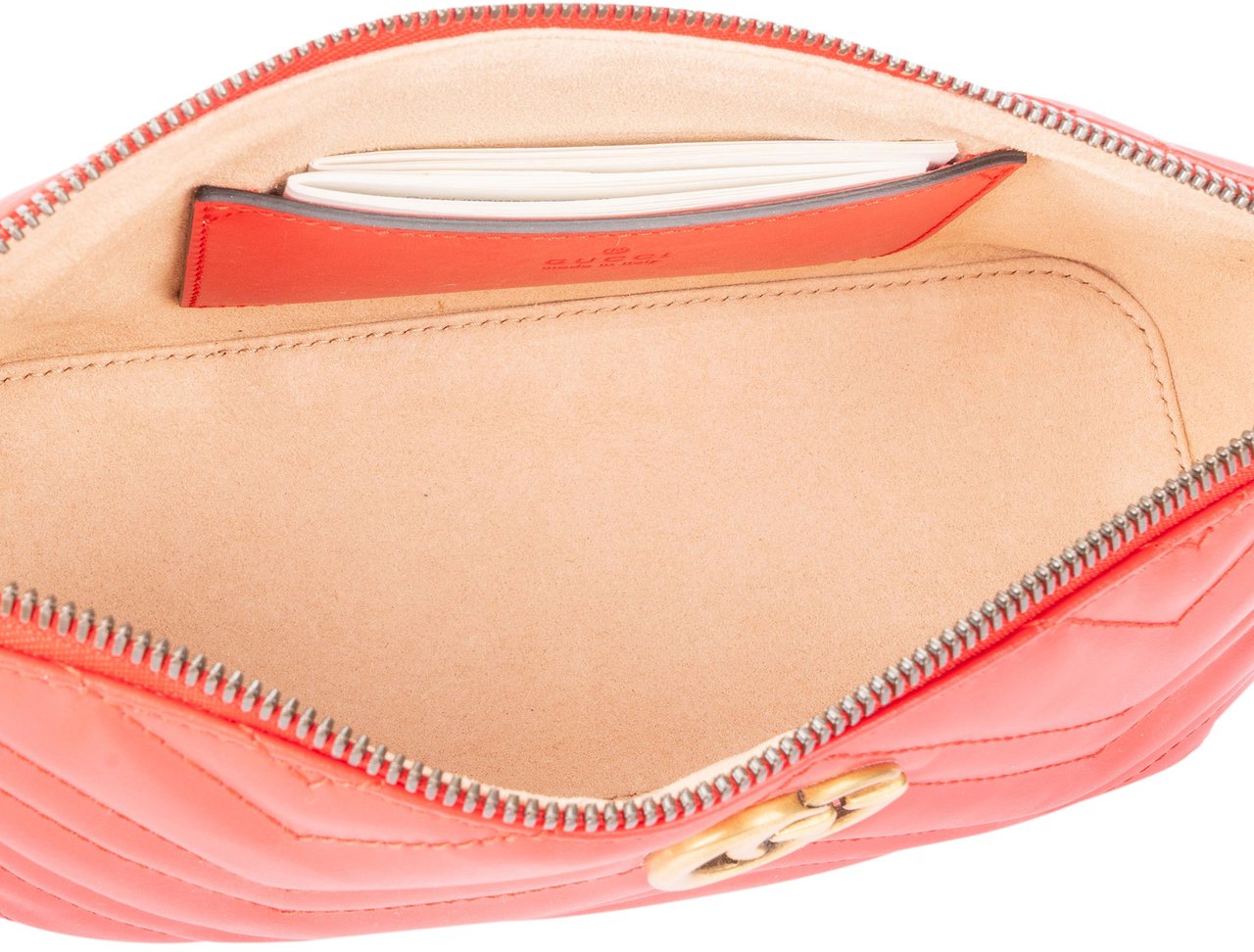 Gucci Gucci Rosso Leather Marmont Shoulder Bag Divers