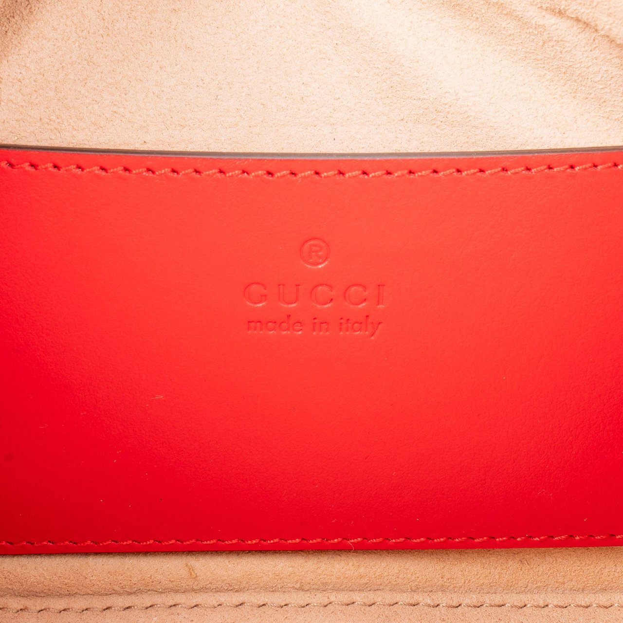 Gucci Gucci Rosso Leather Marmont Shoulder Bag Divers