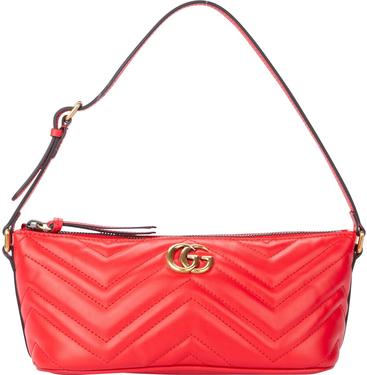 Gucci Gucci Rosso Leather Marmont Shoulder Bag Divers