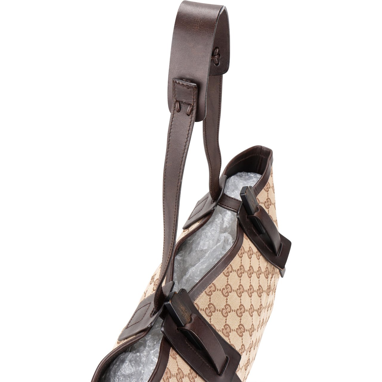 Gucci Gucci GG Monogram Wood Shoulder Bag Divers