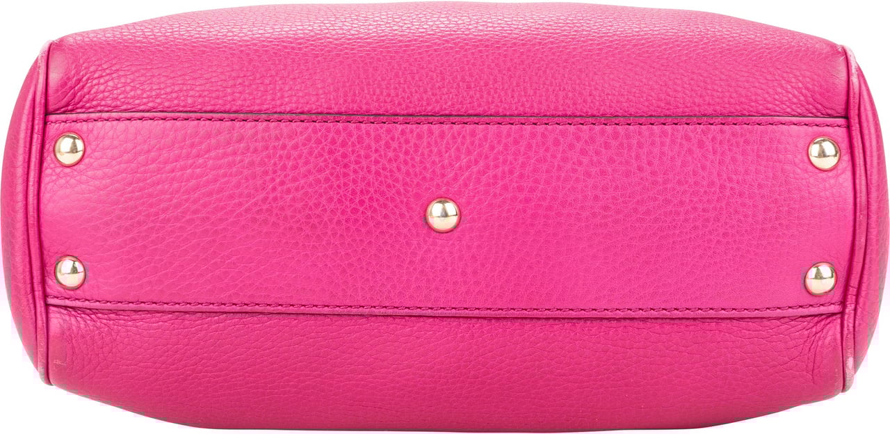 Gucci Gucci Pink Leather Bamboo Handbag Roze