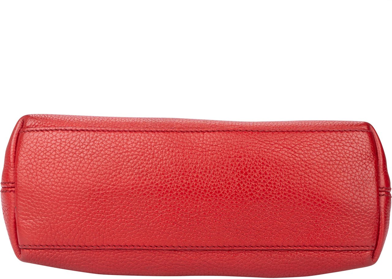 Gucci Rosso Leather GG Soho Crossbody Bag Divers