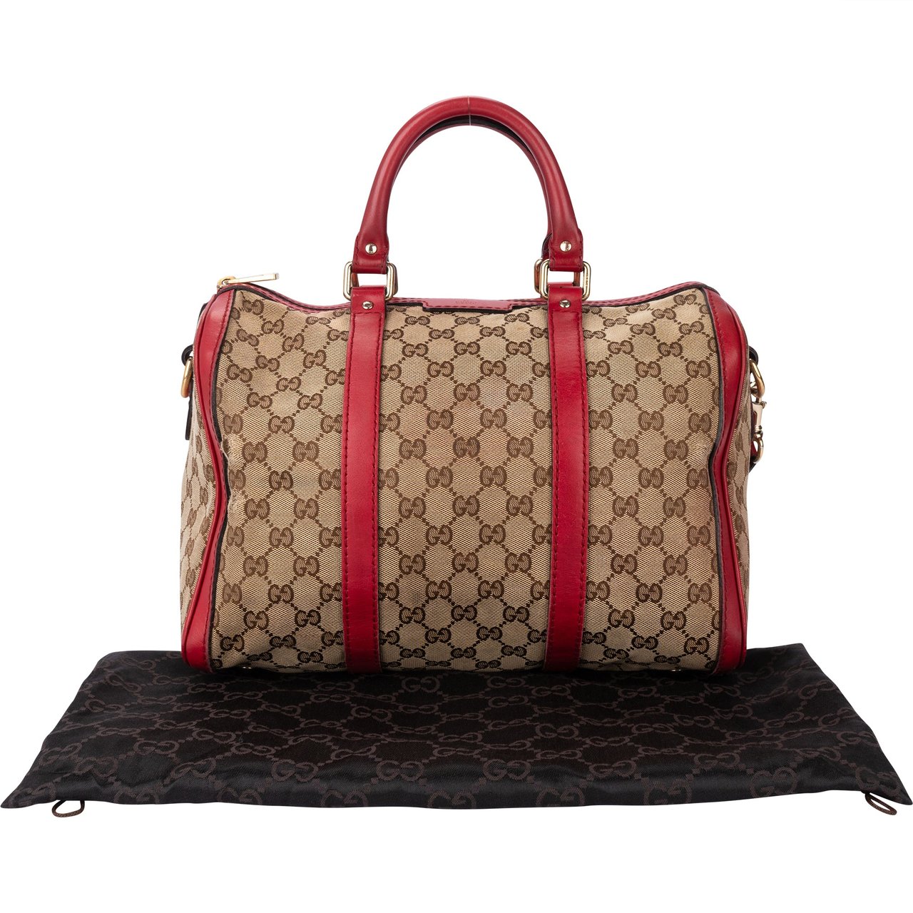 Gucci Gucci GG Monogram Boston Handbag Bruin