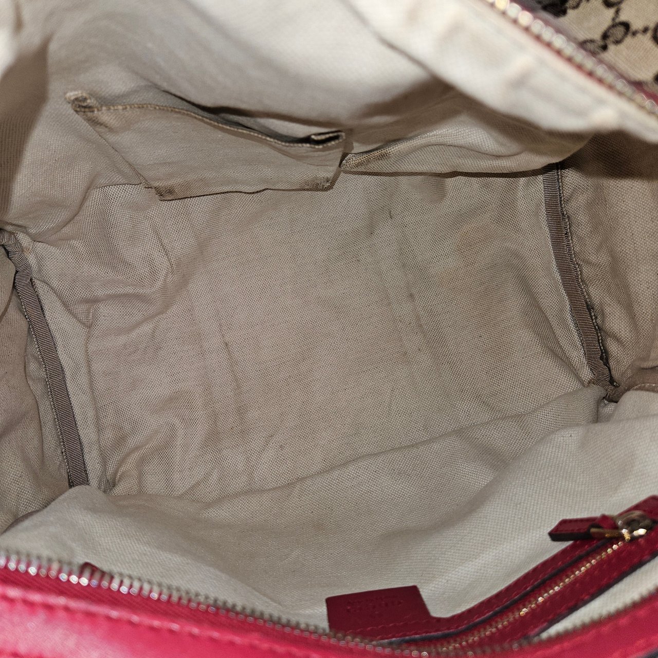 Gucci Gucci GG Monogram Boston Handbag Bruin