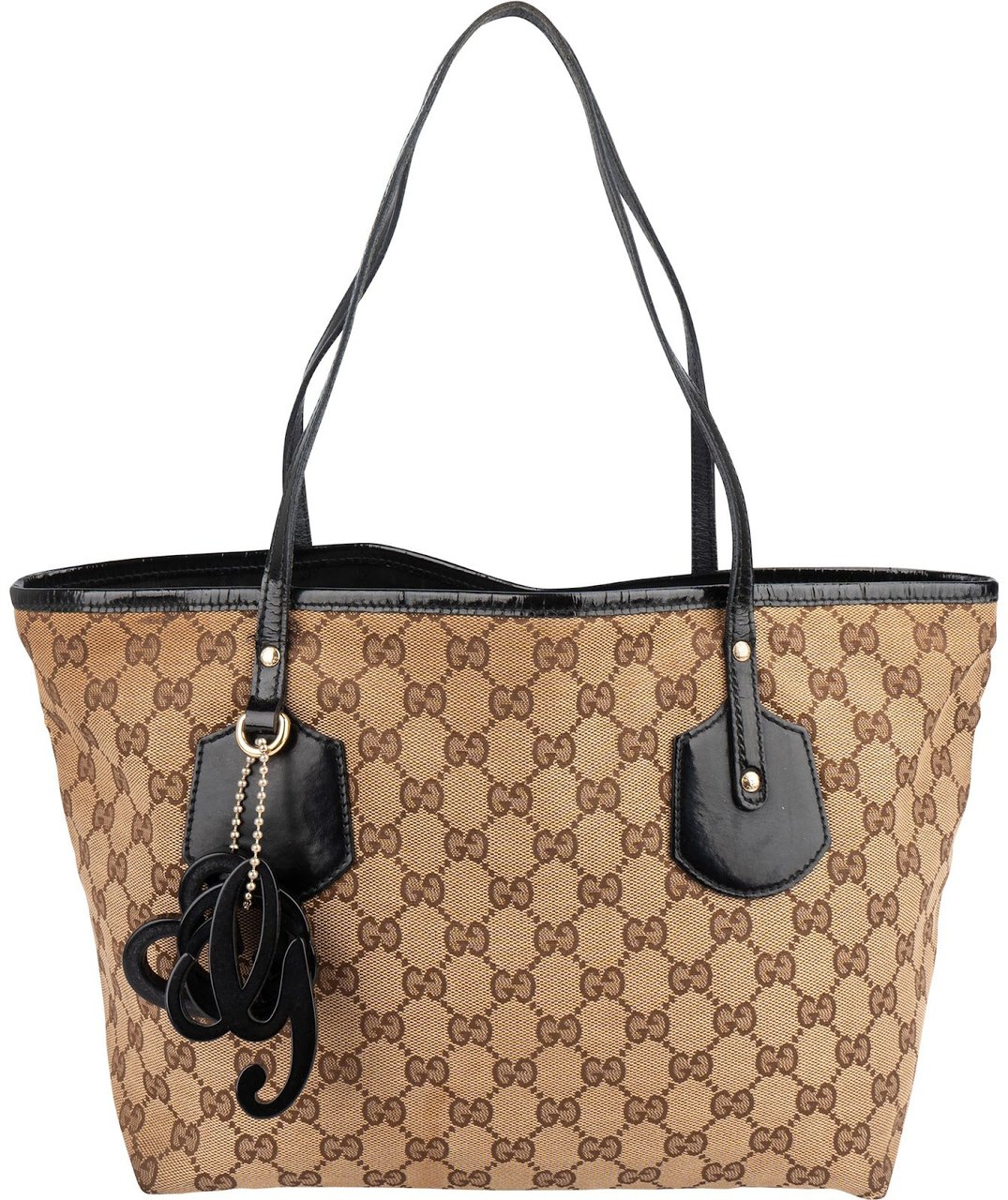 Gucci Gucci Monogram GG Joli Tote Shoulder Bag Beige