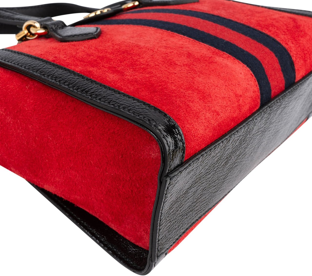 Gucci Patent Leather Suede Ophidia Small Handbag Divers