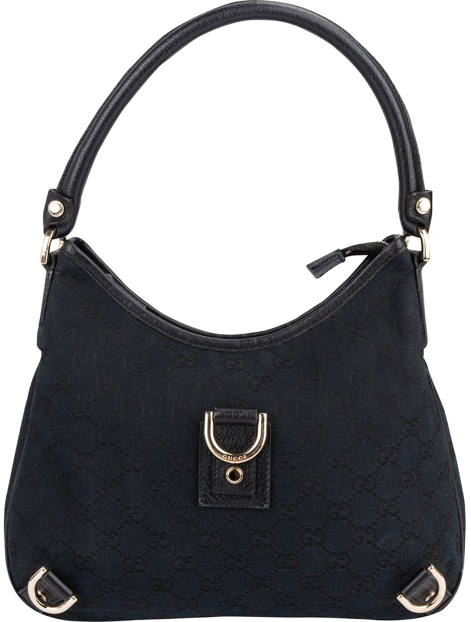 Gucci Gucci Monogram GG Abbey D-Ring Shoulder Bag Zwart