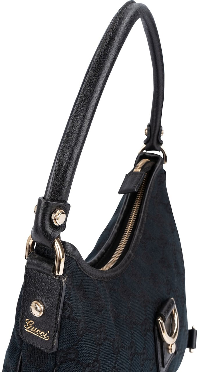 Gucci Gucci Monogram GG Abbey D-Ring Shoulder Bag Zwart
