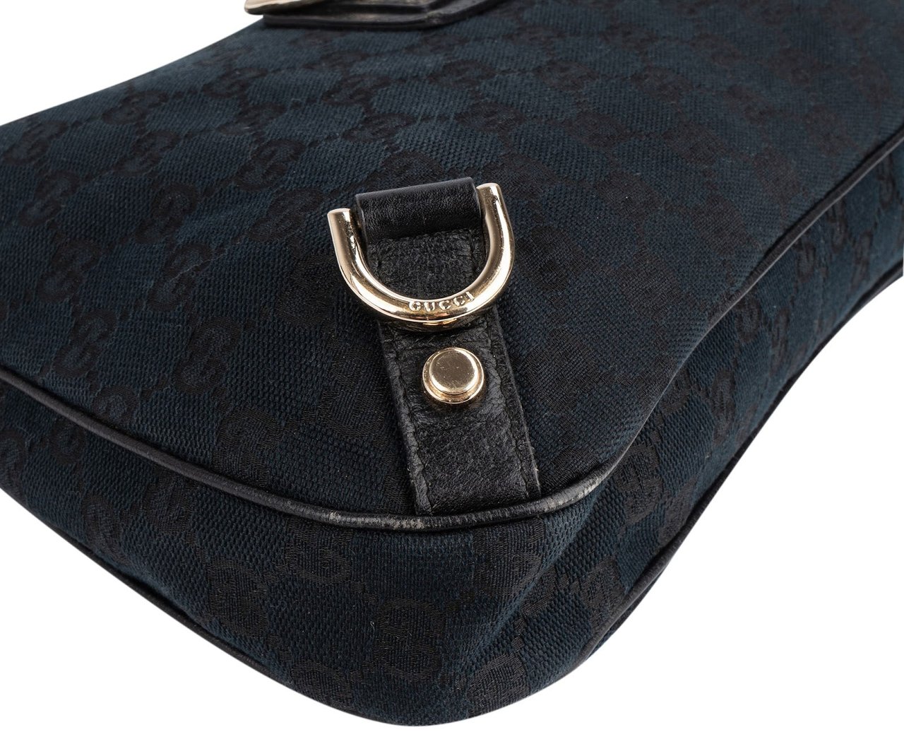 Gucci Gucci Monogram GG Abbey D-Ring Shoulder Bag Zwart