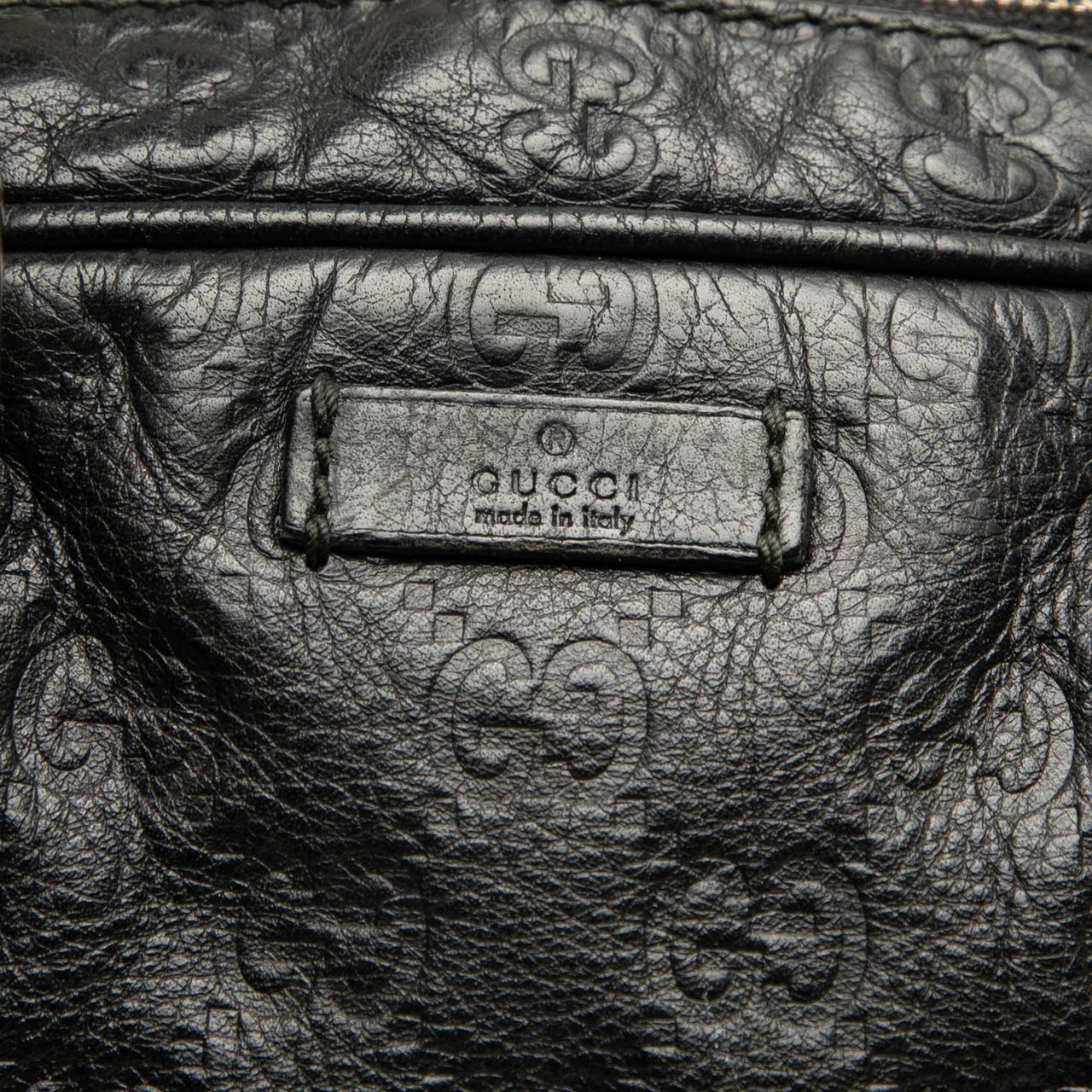 Gucci Guccissima Business Bag Zwart