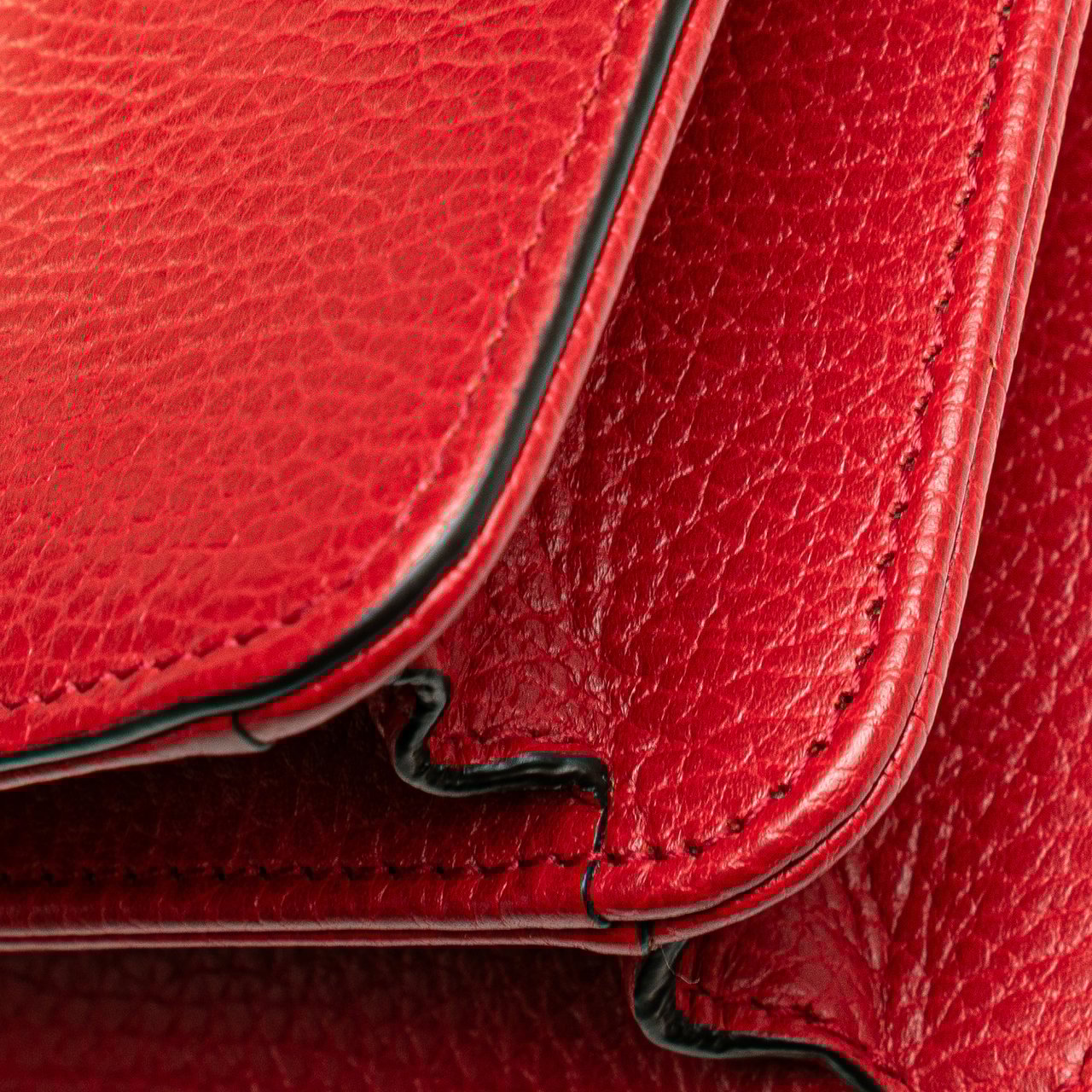 Gucci Small Dollar Calfskin Interlocking G Crossbody Rood