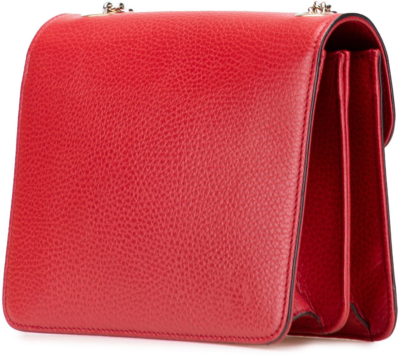Gucci Small Dollar Calfskin Interlocking G Crossbody Rood