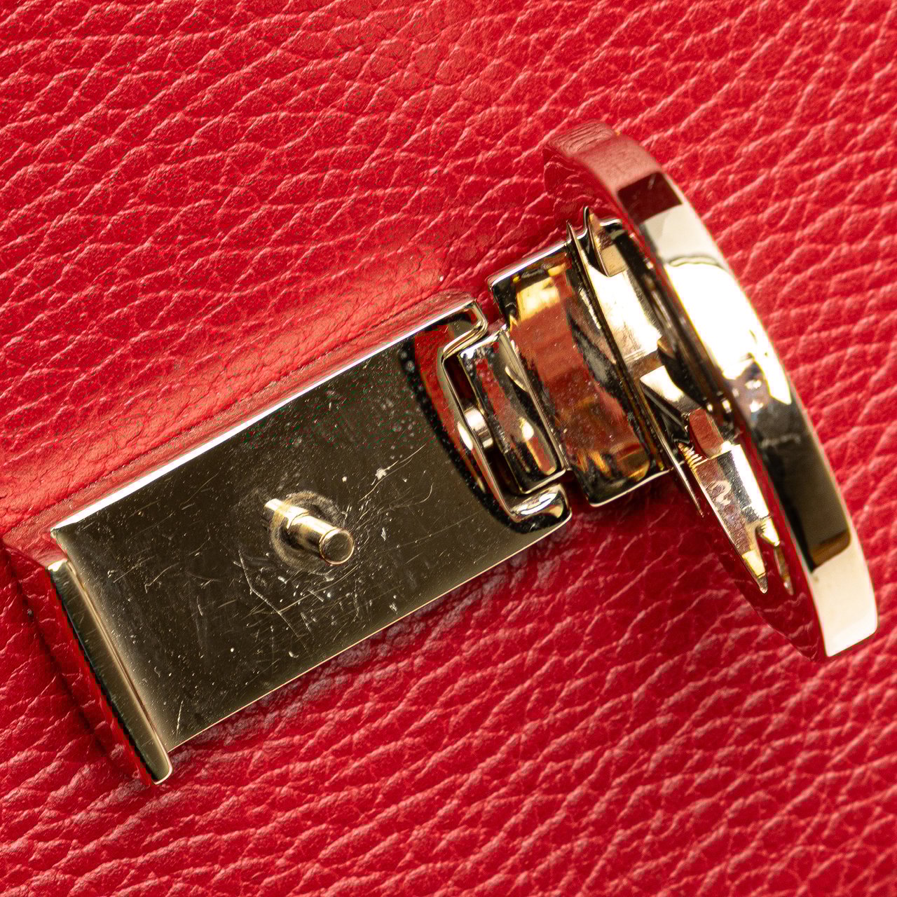 Gucci Small Dollar Calfskin Interlocking G Crossbody Rood