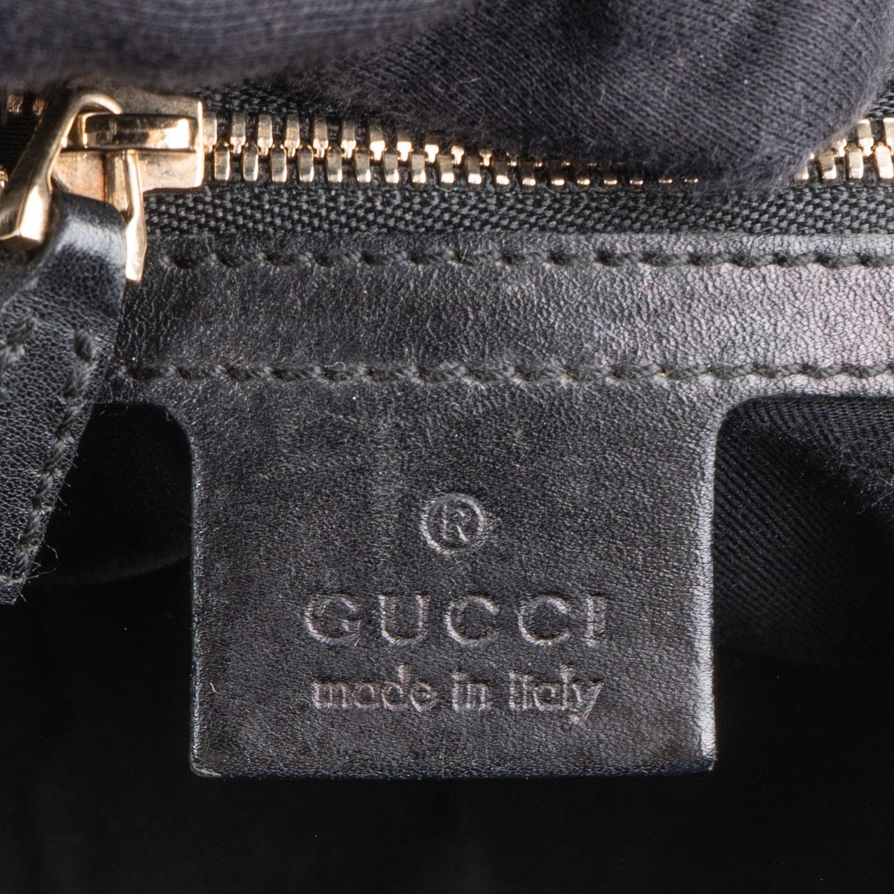 Gucci GG Monogram Horsebit Handbag Zwart