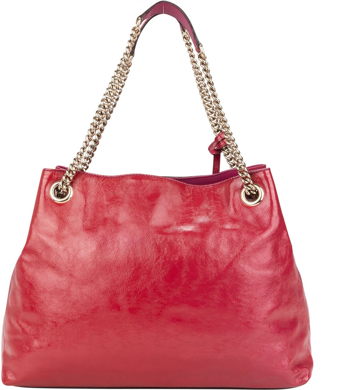 Gucci Gucci GG Patent Leather GG Soho Crossbody Bag Divers