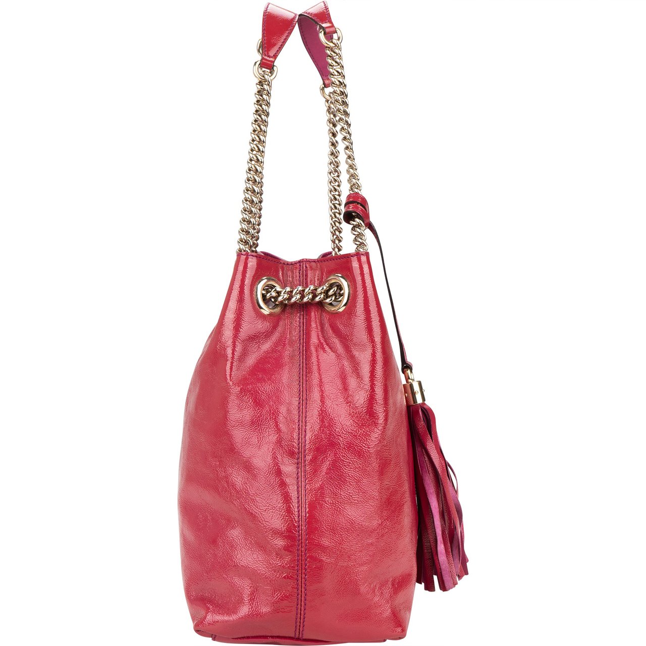Gucci Gucci GG Patent Leather GG Soho Crossbody Bag Divers