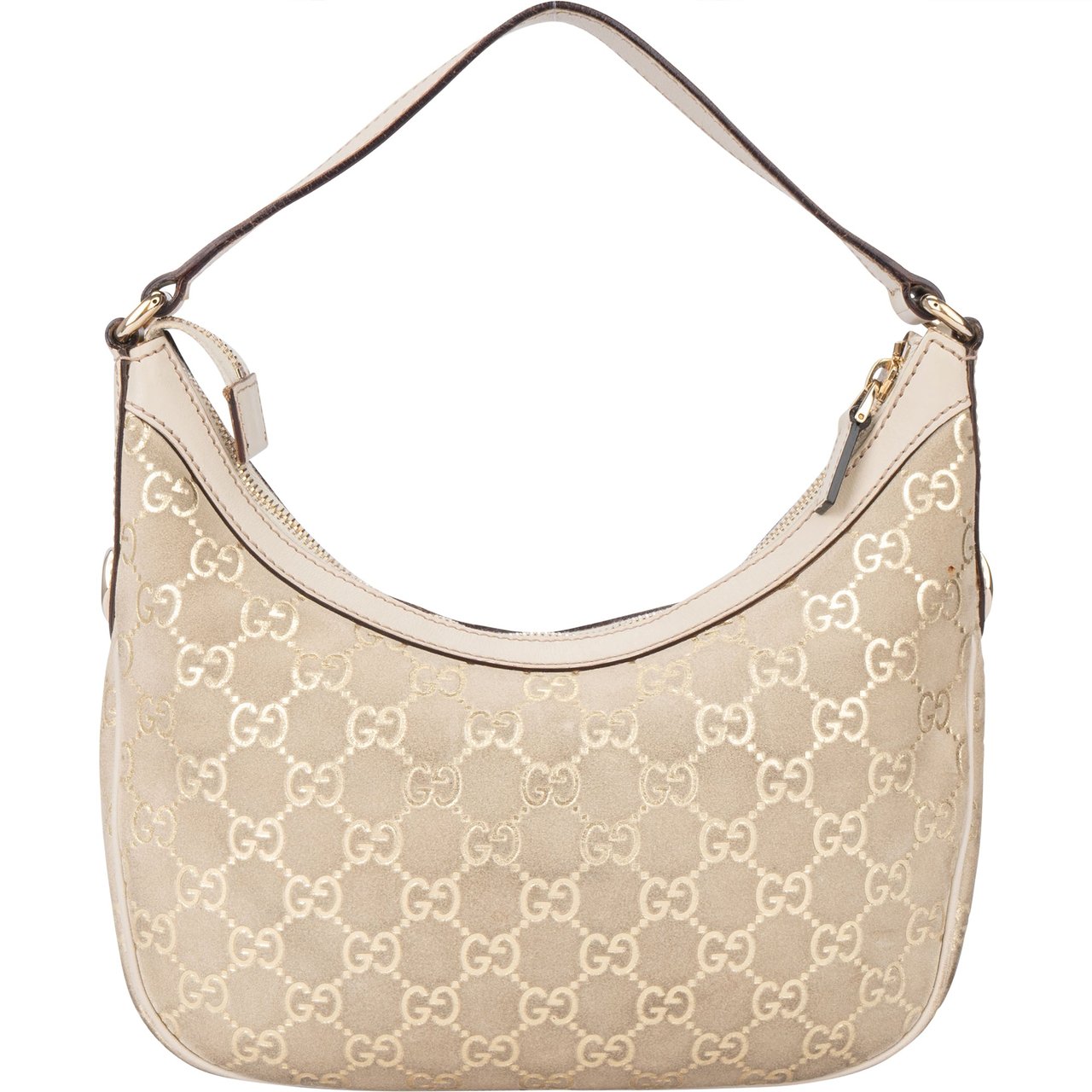 Gucci Gucci Suede Golden GG Monogram Handbag Divers